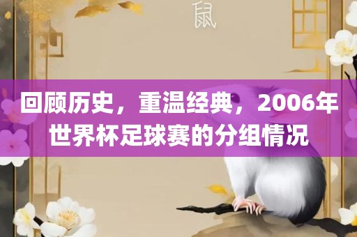 回顾历史，重温经典，2006年世界杯足球赛的分组情况漯河市盈旭机械设备有限公司