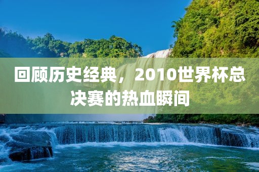 回顾历史经典，2010世界杯总决赛的热血瞬间漯河市盈旭机械设备有限公司