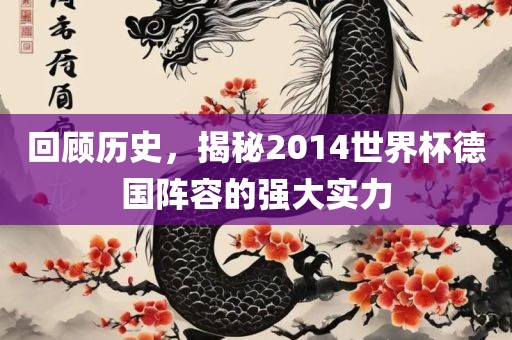 回顾历史，揭秘2014漯河市盈旭机械设备有限公司世界杯德国阵容的强大实力