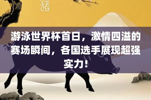 游泳世界杯首日，激情四溢的赛场瞬间，各国选手展现超强实力！