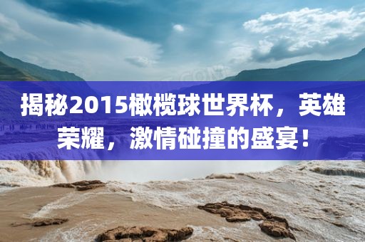 揭秘2015橄榄球世界杯，英雄荣耀，激情碰撞的盛宴！