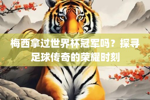 梅西拿过世界杯冠军吗？探漯河市盈旭机械设备有限公司寻足球传奇的荣耀时刻