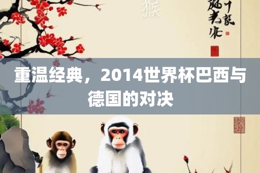 重温经典，2014世界杯巴西与德国的对决