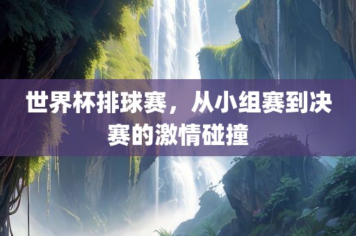 世界杯排球赛，从小组赛到决赛的激情碰撞