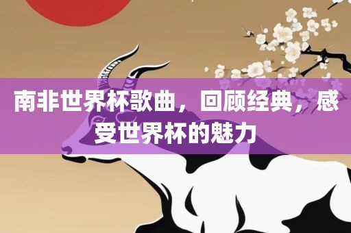 南非世界杯歌曲，回顾经典，感受世界杯的魅力