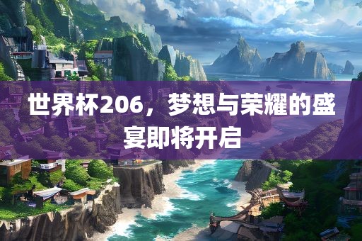 世界杯206，梦想与荣耀的盛宴即将开启漯河市盈旭机械设备有限公司