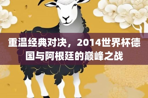 重温经典对决，2014世界杯德国与阿根廷的巅峰之战