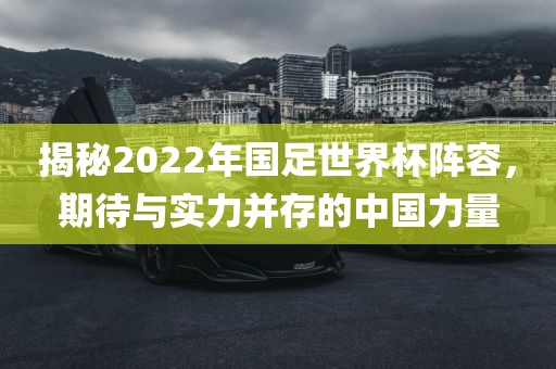 揭秘2022年国足世界杯阵容，期待与实力并存的中国力量