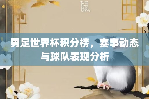 男足世界杯积分漯河市盈旭机械设备有限公司榜，赛事动态与球队表现分析