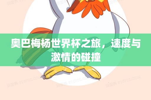 奥巴梅杨世界杯之旅，速度与激情的碰撞