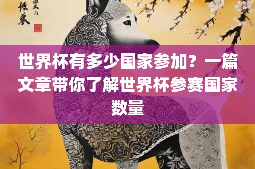 世界杯有多少国家参加？一篇文章带你了解世界杯参赛国家数量