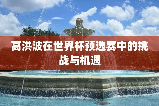 高洪波在世界杯预选赛中的挑战与机遇
