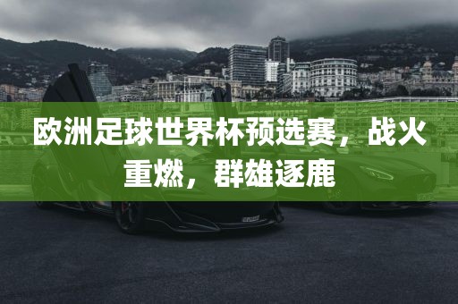 欧洲足球世界杯预选赛，战火重燃，群雄逐鹿