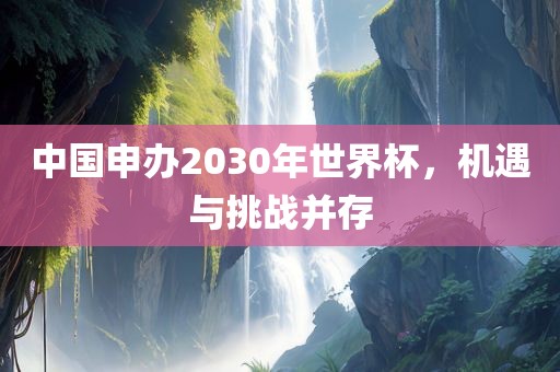 中国申办2030年世界杯，机遇与挑战并存