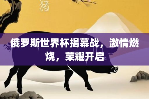俄罗斯世界杯揭幕战，激情燃烧，荣耀开启