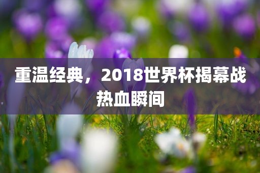 重温经典，2018世界杯揭幕战热血瞬间