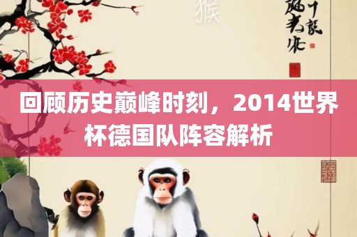 回顾历史巅峰时刻，2014世界杯德国队阵容解析