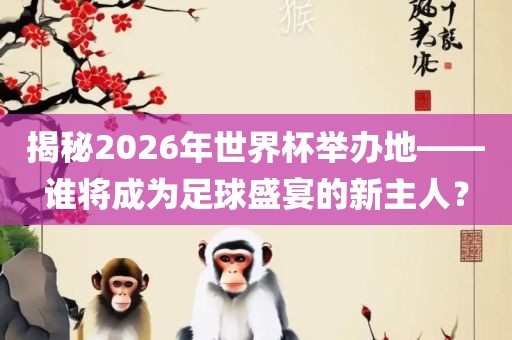 揭秘2026年世界杯举办地——谁将成为足球盛宴的新主人？