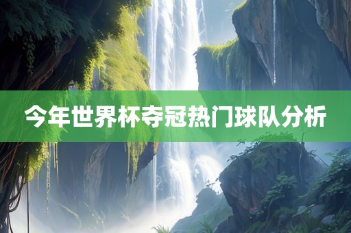 世界杯夺冠热门球队
