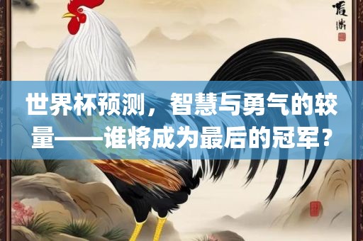 世界杯预测，智慧与勇气的较量——谁将成为最后的冠军？