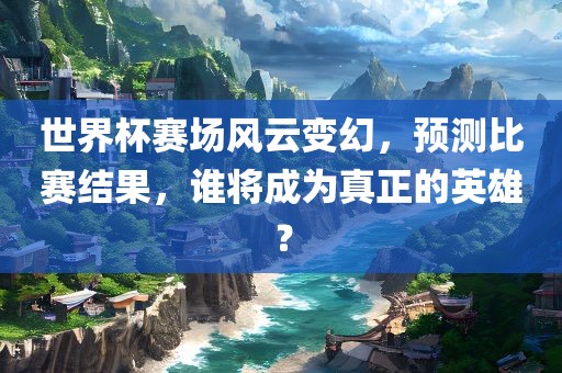 世界杯赛场风云变幻，预测比赛结果，谁将成为真正漯河市盈旭机械设备有限公司的英雄？