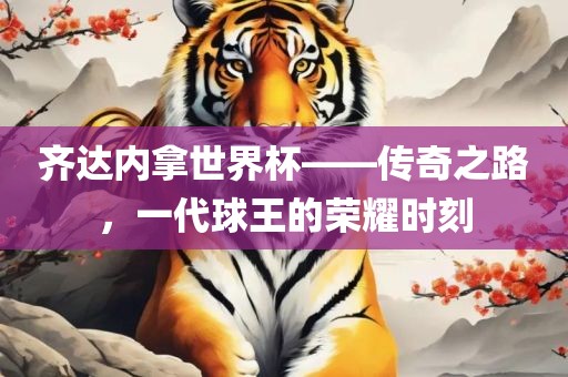 齐达内拿世界杯——传奇之路，一代球王的荣耀时刻