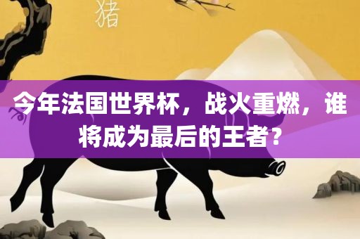 今年法国世界杯，战火重燃，谁将成为最后的王者？