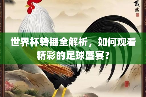 世界杯转播全解析，如何观看精彩的足球盛宴？