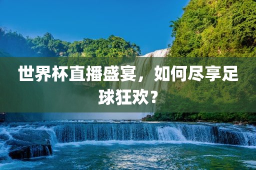 世界杯直播盛宴，如何尽享足球狂欢？