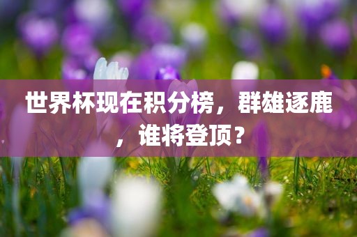 世界杯现在积分榜，群雄逐鹿，谁将登顶？